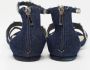 Dior Vintage Pre-owned Denim sandals Blue Dames - Thumbnail 5