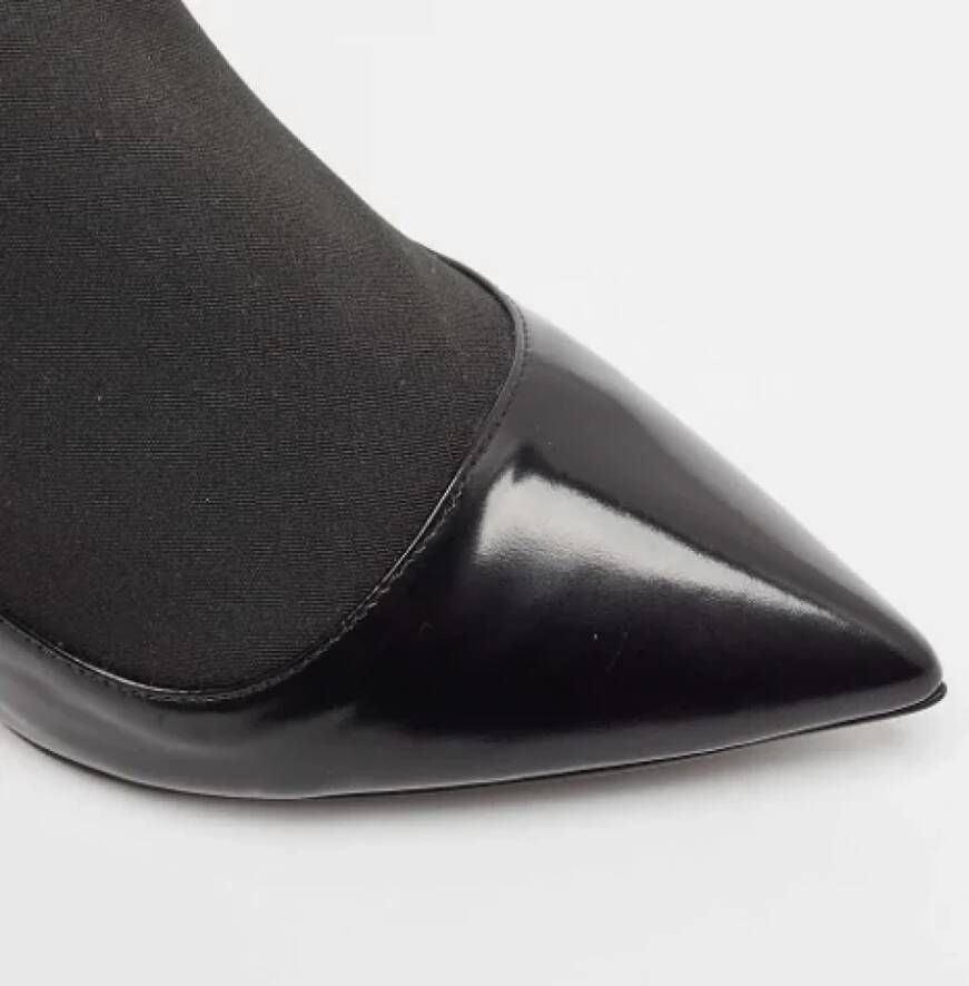 Dior Vintage Pre-owned Fabric boots Black Dames