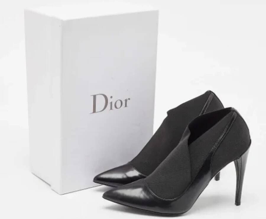 Dior Vintage Pre-owned Fabric boots Black Dames