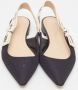 Dior Vintage Pre-owned Fabric flats Black Dames - Thumbnail 3