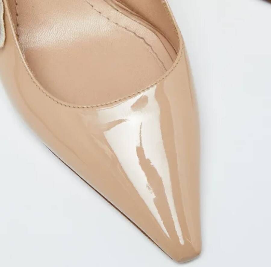 Dior Vintage Pre-owned Fabric heels Beige Dames