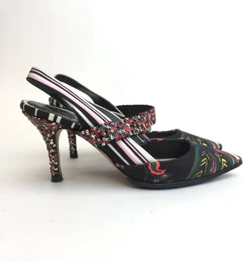 Dior Vintage Pre-owned Fabric heels Black Dames