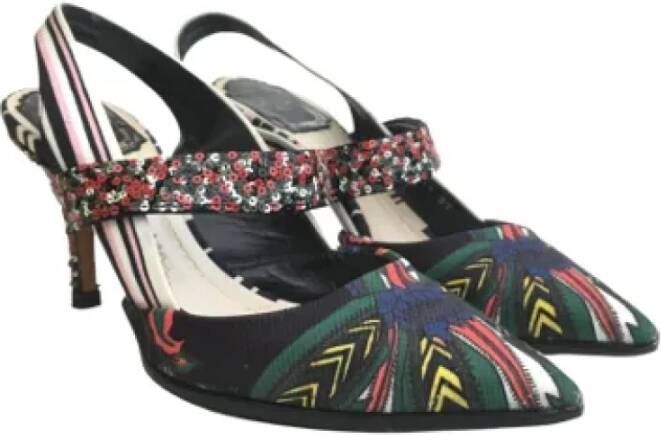 Dior Vintage Pre-owned Fabric heels Black Dames