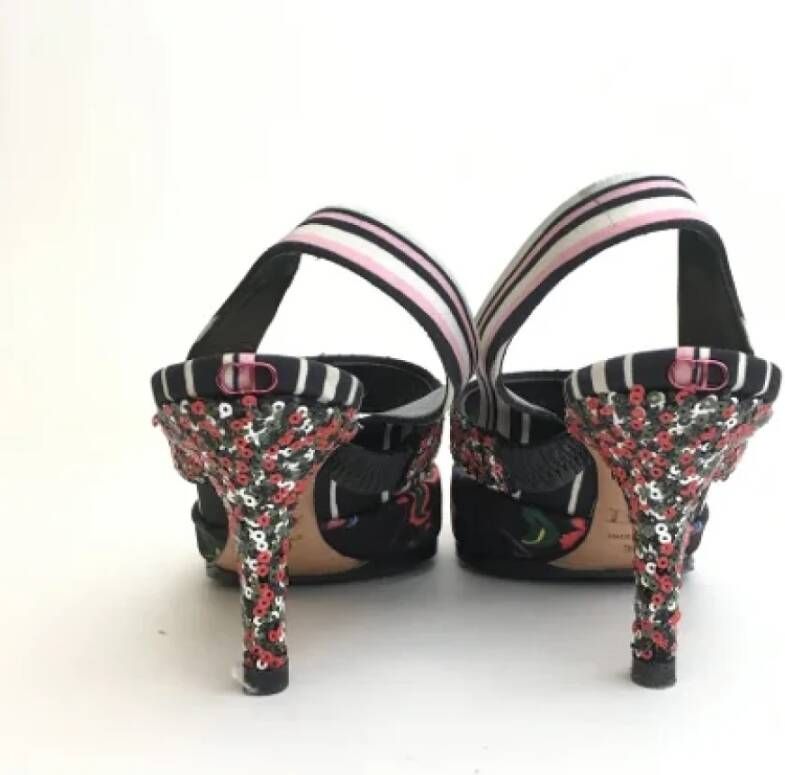 Dior Vintage Pre-owned Fabric heels Black Dames