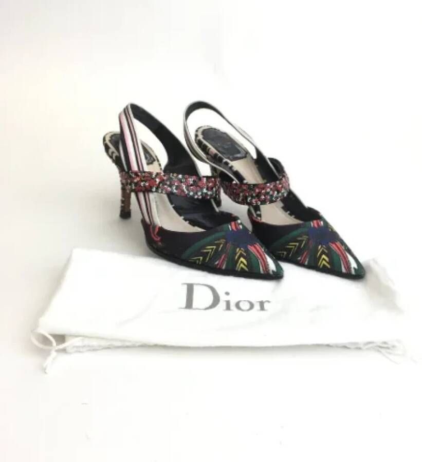 Dior Vintage Pre-owned Fabric heels Black Dames