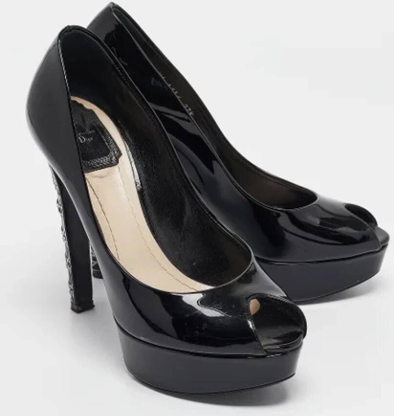 Dior Vintage Pre-owned Fabric heels Black Dames
