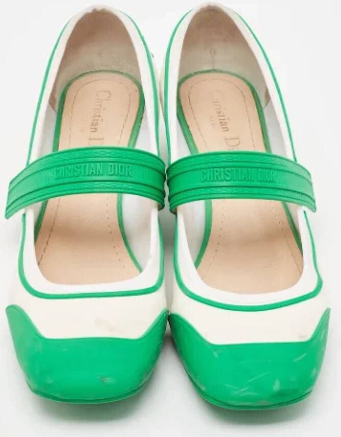 Dior Vintage Pre-owned Fabric heels Green Dames