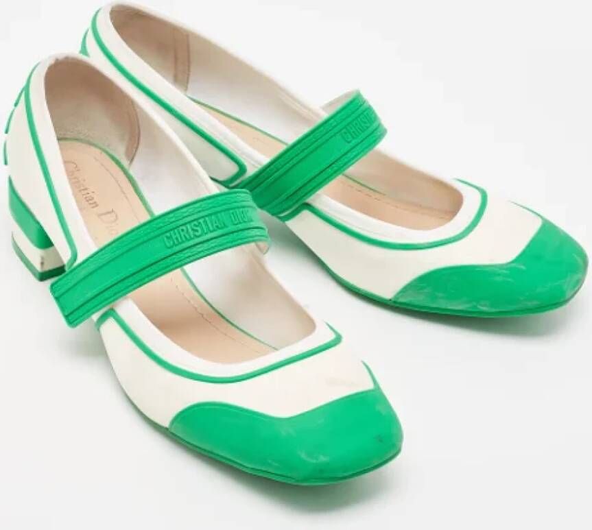 Dior Vintage Pre-owned Fabric heels Green Dames
