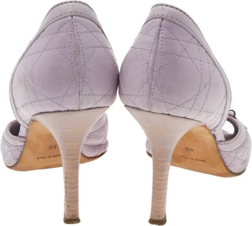 Dior Vintage Pre-owned Fabric heels Purple Dames