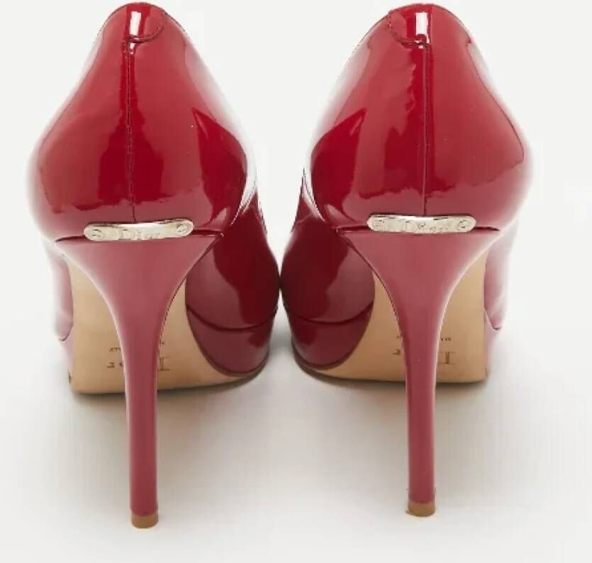 Dior Vintage Pre-owned Fabric heels Red Dames
