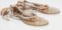 Dior Vintage Pre-owned Fabric sandals Beige Dames - Thumbnail 4