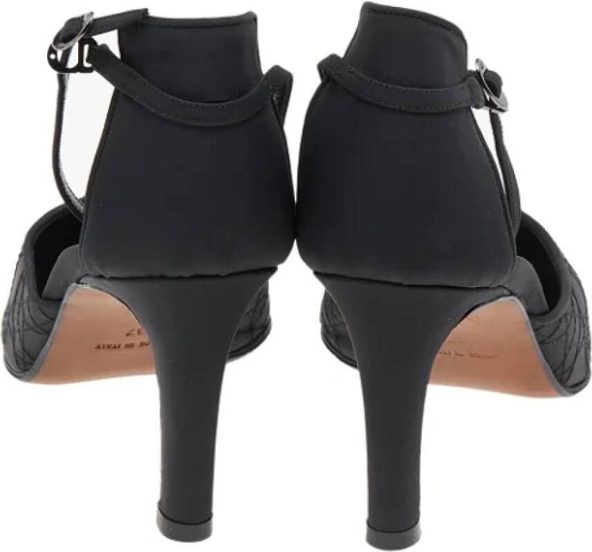 Dior Vintage Pre-owned Fabric sandals Black Dames