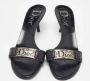 Dior Vintage Pre-owned Fabric sandals Black Dames - Thumbnail 3
