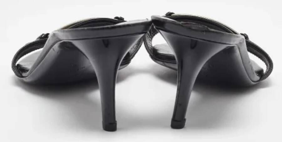 Dior Vintage Pre-owned Fabric sandals Black Dames