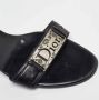 Dior Vintage Pre-owned Fabric sandals Black Dames - Thumbnail 7