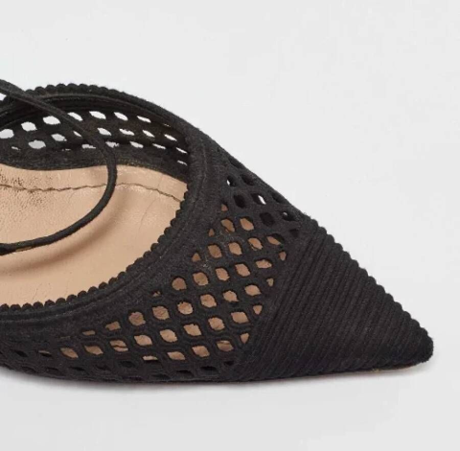 Dior Vintage Pre-owned Fabric sandals Black Dames