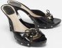 Dior Vintage Pre-owned Fabric sandals Black Dames - Thumbnail 2