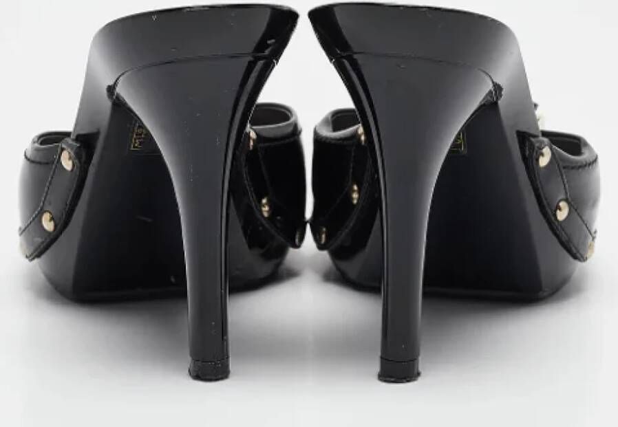 Dior Vintage Pre-owned Fabric sandals Black Dames