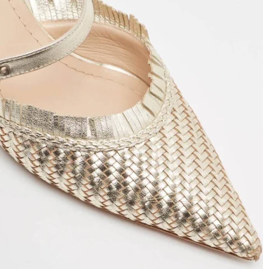 Dior Vintage Pre-owned Fabric sandals Yellow Dames