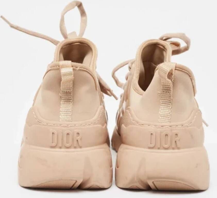 Dior Vintage Pre-owned Fabric sneakers Beige Dames