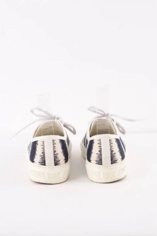 Dior Vintage Pre-owned Fabric sneakers Beige Dames
