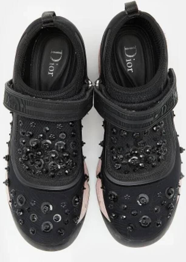 Dior Vintage Pre-owned Fabric sneakers Black Dames