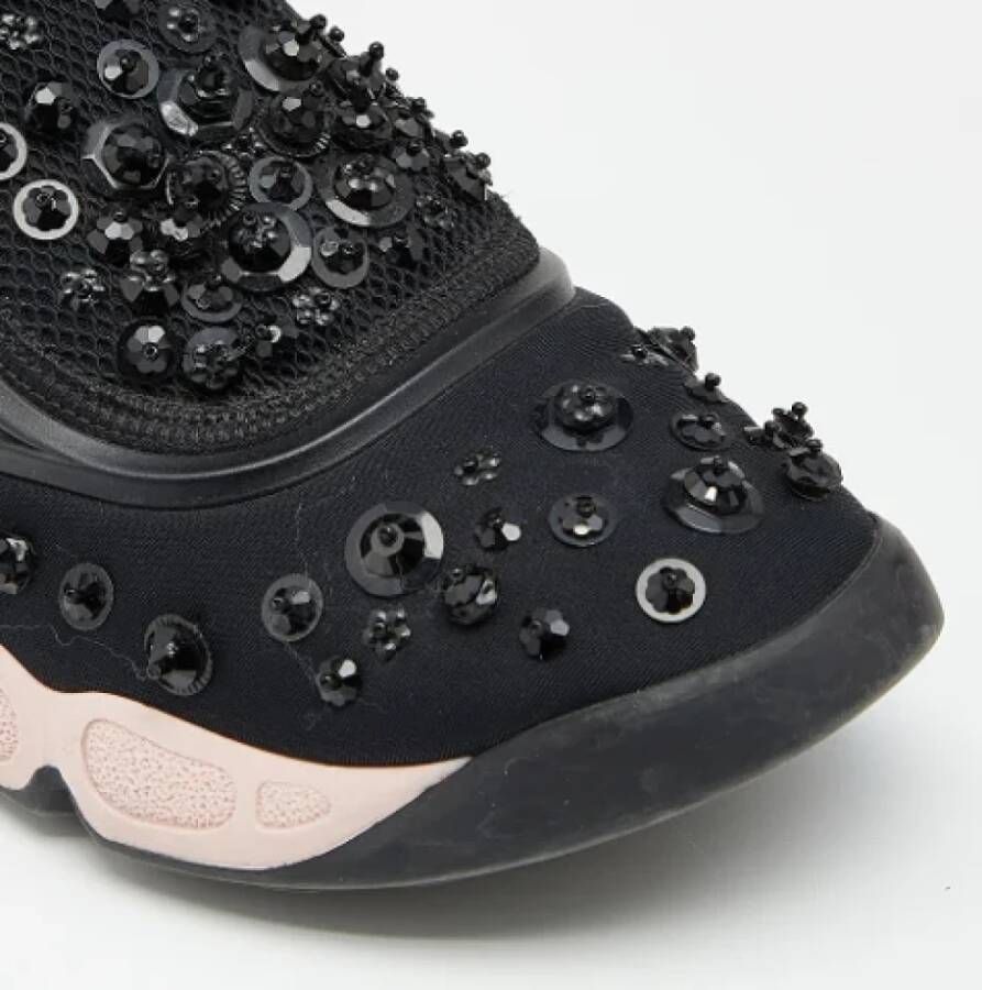 Dior Vintage Pre-owned Fabric sneakers Black Dames