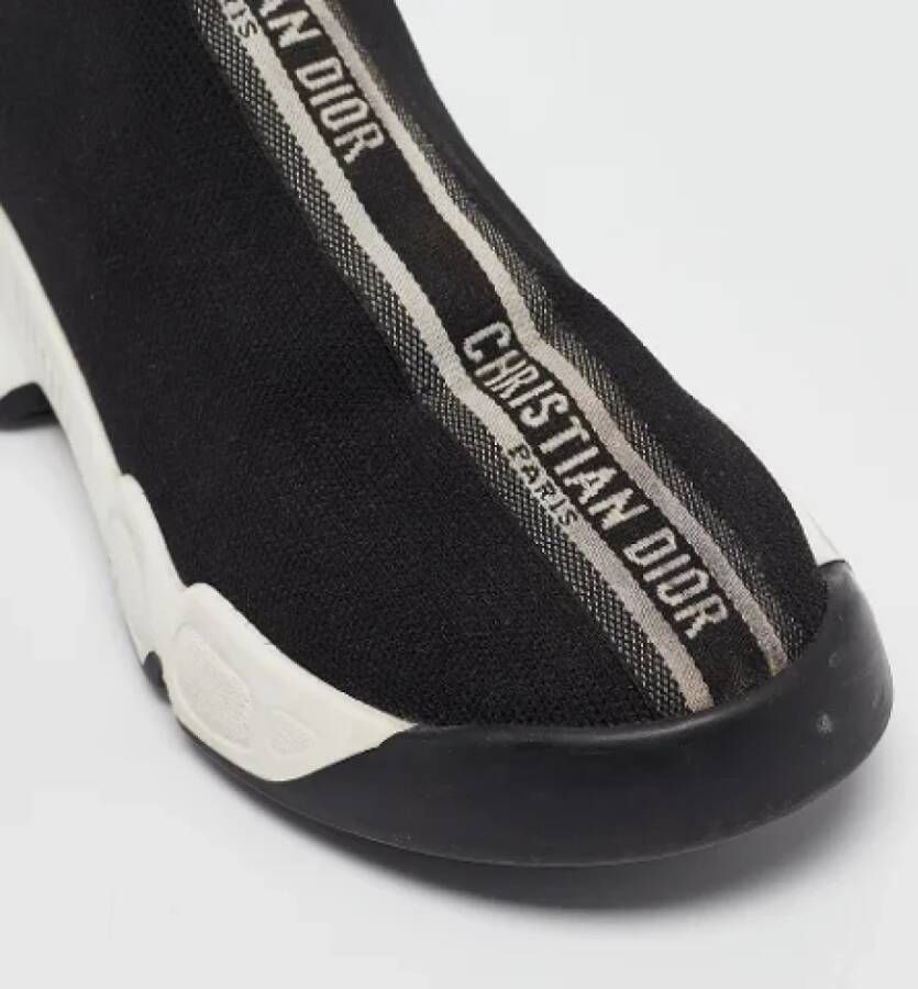 Dior Vintage Pre-owned Fabric sneakers Black Dames