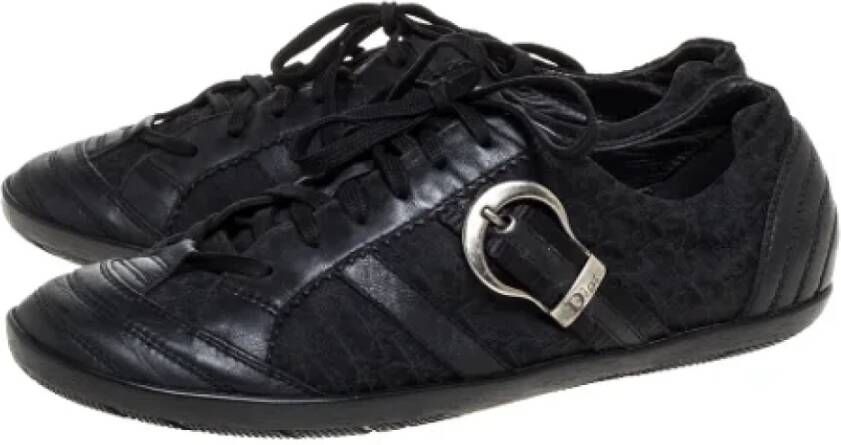 Dior Vintage Pre-owned Fabric sneakers Black Heren