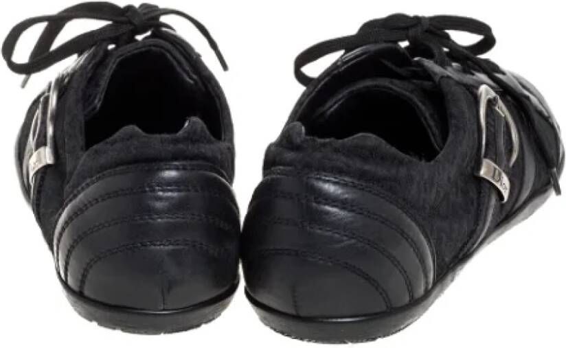 Dior Vintage Pre-owned Fabric sneakers Black Heren