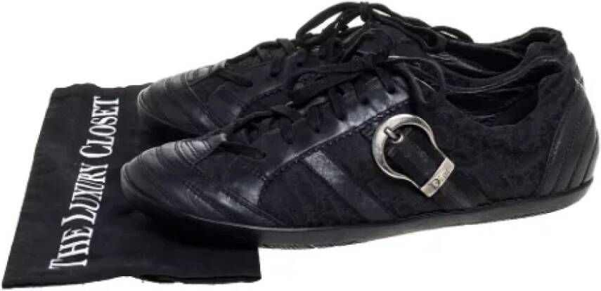 Dior Vintage Pre-owned Fabric sneakers Black Heren