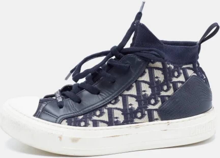 Dior Vintage Pre-owned Fabric sneakers Blue Dames