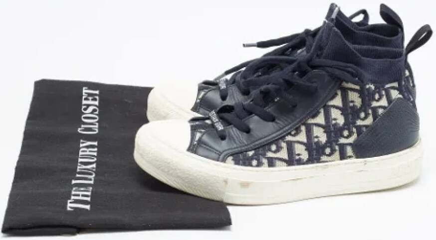 Dior Vintage Pre-owned Fabric sneakers Blue Dames