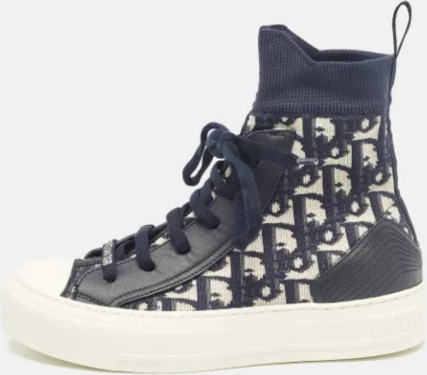 Dior Vintage Pre-owned Fabric sneakers Blue Dames