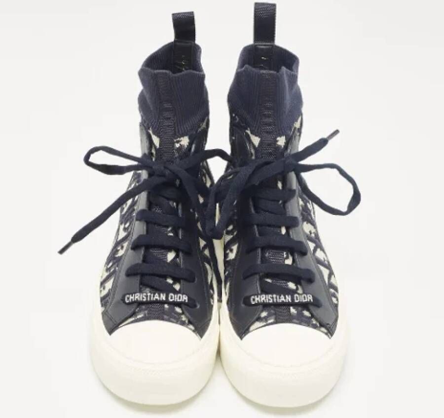 Dior Vintage Pre-owned Fabric sneakers Blue Dames