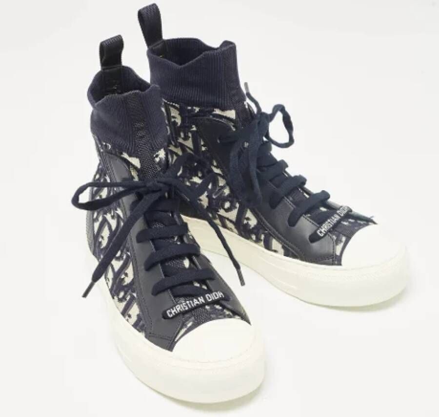 Dior Vintage Pre-owned Fabric sneakers Blue Dames