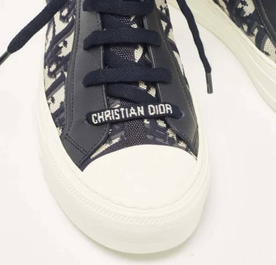 Dior Vintage Pre-owned Fabric sneakers Blue Dames