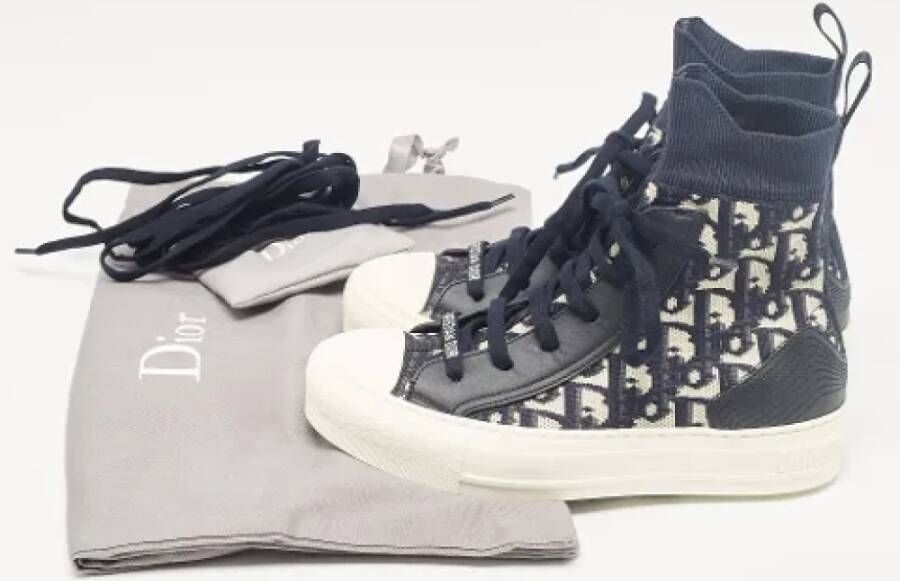 Dior Vintage Pre-owned Fabric sneakers Blue Dames