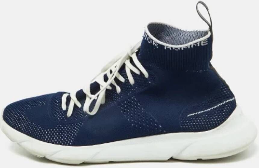 Dior Vintage Pre-owned Fabric sneakers Blue Heren