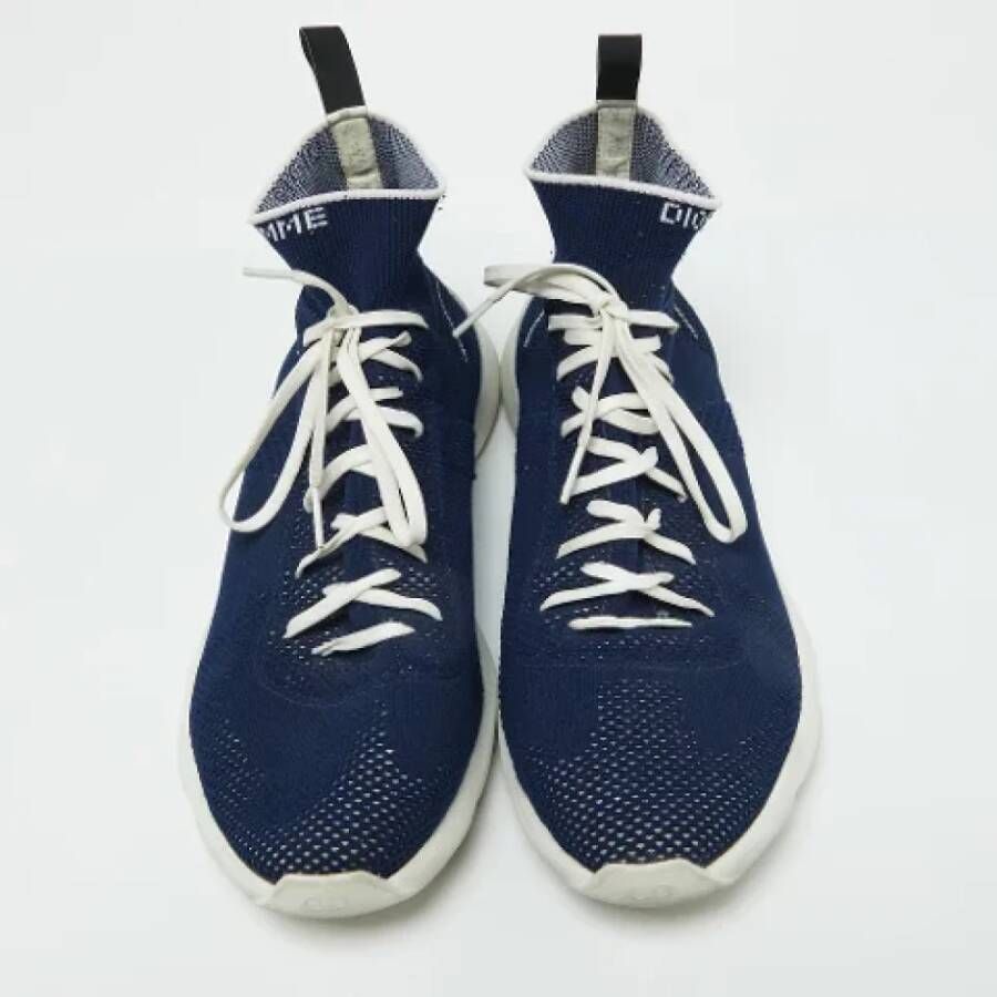 Dior Vintage Pre-owned Fabric sneakers Blue Heren
