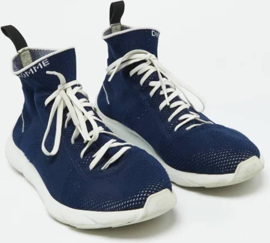 Dior Vintage Pre-owned Fabric sneakers Blue Heren