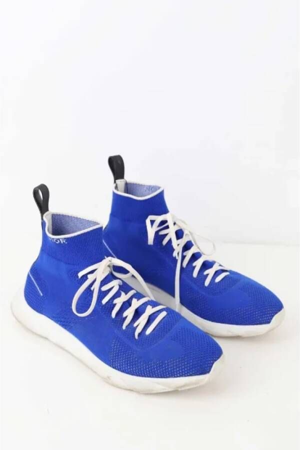 Dior Vintage Pre-owned Fabric sneakers Blue Heren