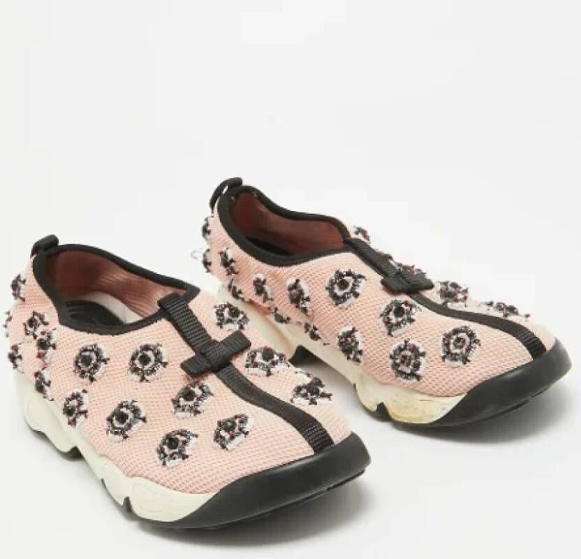 Dior Vintage Pre-owned Fabric sneakers Pink Dames