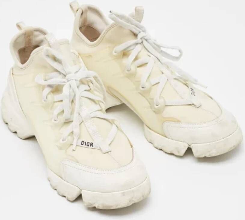 Dior Vintage Pre-owned Fabric sneakers White Dames