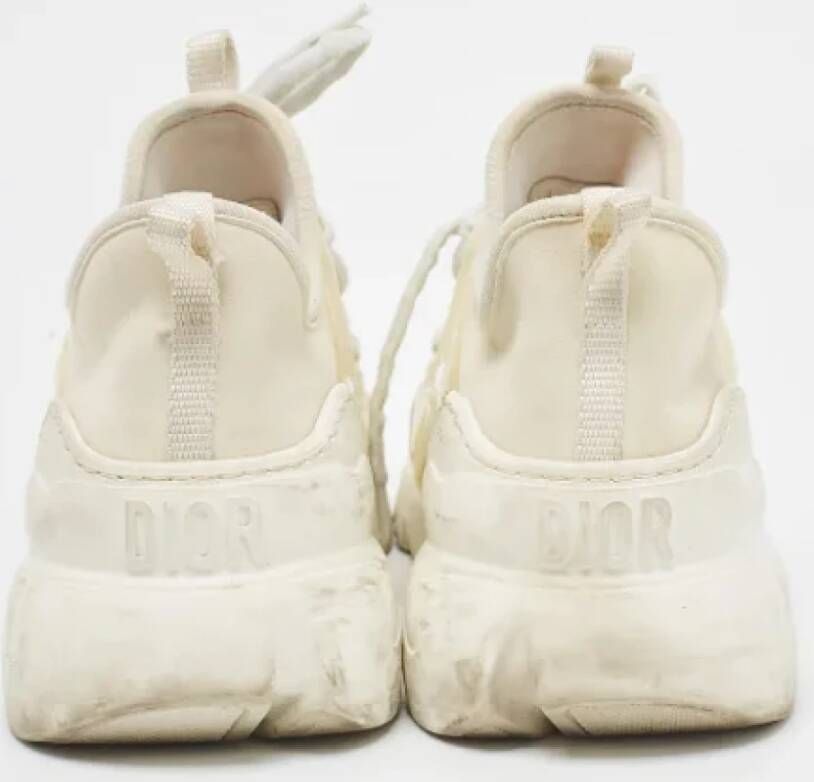 Dior Vintage Pre-owned Fabric sneakers White Dames