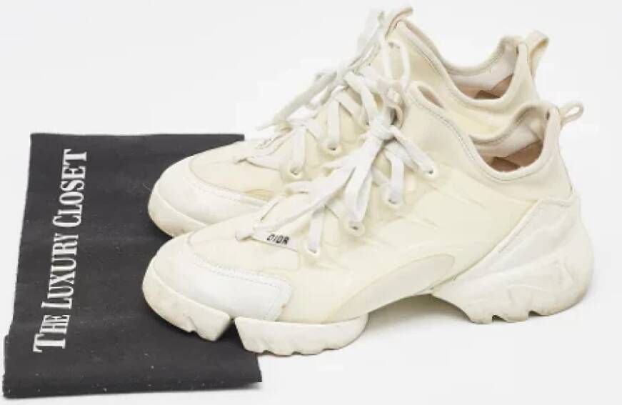 Dior Vintage Pre-owned Fabric sneakers White Dames