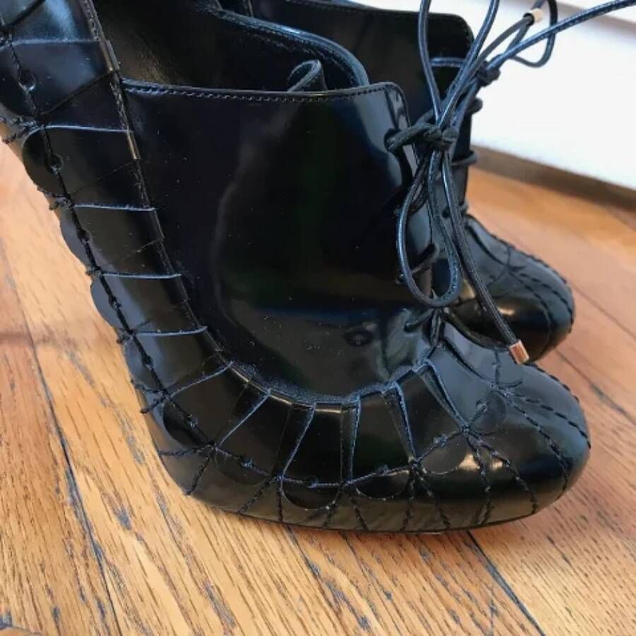 Dior Vintage Pre-owned Leather boots Black Dames