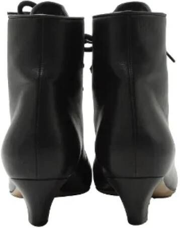 Dior Vintage Pre-owned Leather boots Black Dames