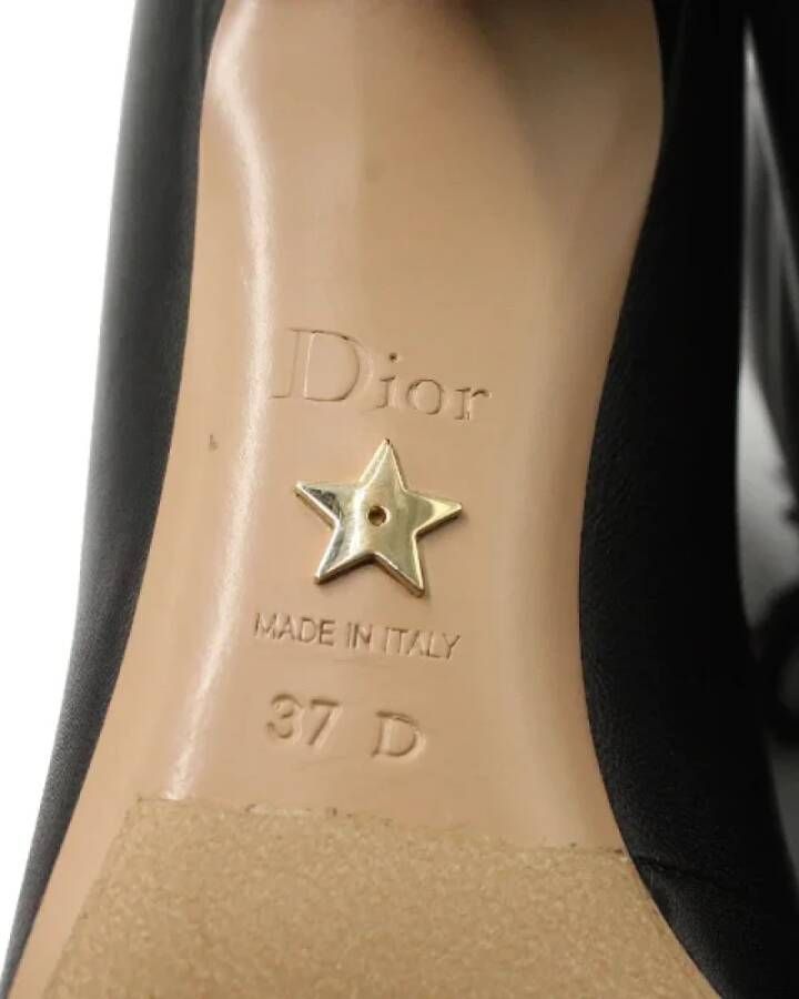 Dior Vintage Pre-owned Leather boots Black Dames