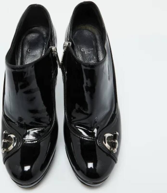 Dior Vintage Pre-owned Leather boots Black Dames